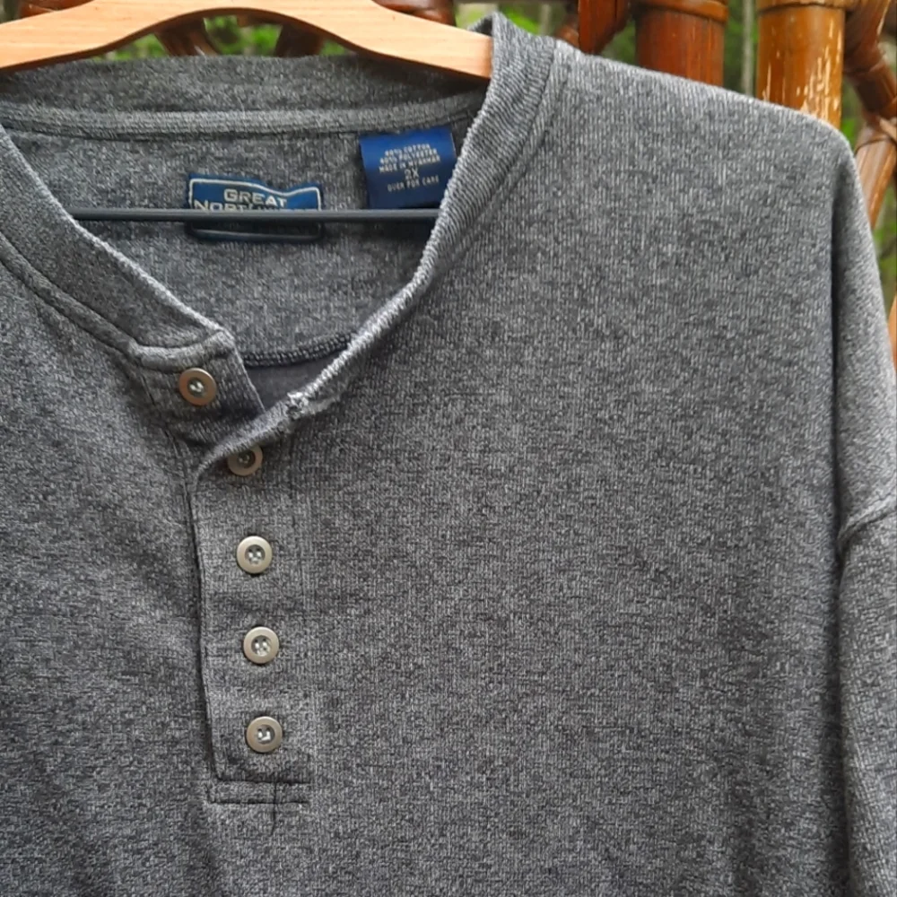 🍀3/15 Great Northwest Long Sleeve Vintage 90s Shirt - Picture 2 of 5